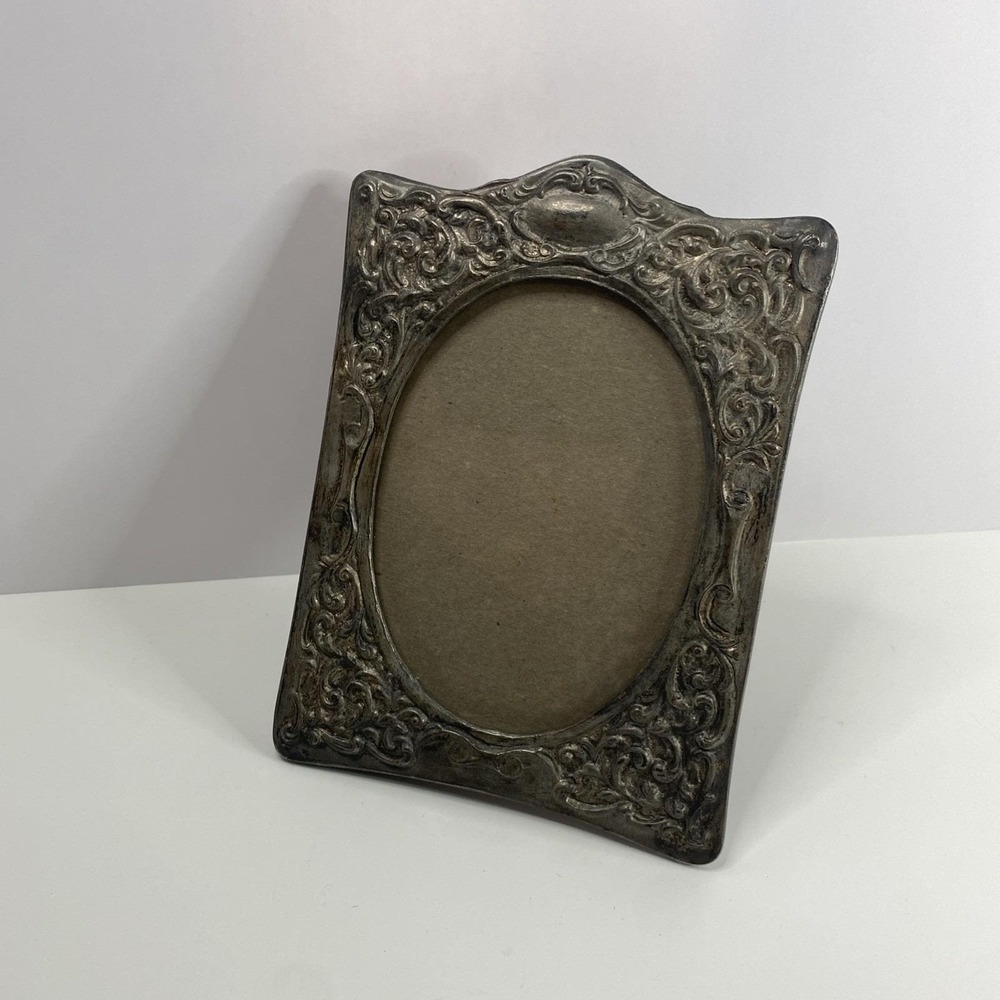 Rare Antique Silver Photo Frame. Edwardian – Birmingham 1905 – Heavy